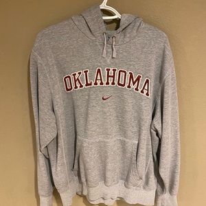Grey Vintage Nike Oklahoma Hoodie